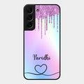 MultiColor Glitter Glass Case For Samsung Galaxy S22 Plus 5G