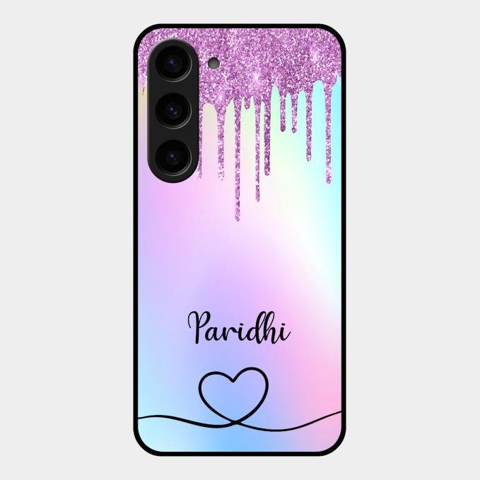 MultiColor Glitter Glass Case For Samsung Galaxy S23 5G