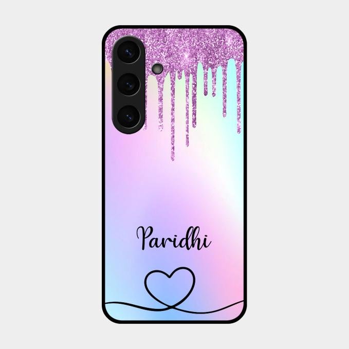 MultiColor Glitter Glass Case For Samsung Galaxy S24 Fe 5G