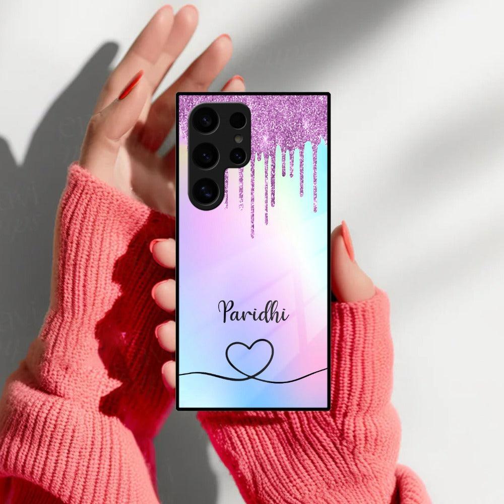 MultiColor Glitter Glass Case For Samsung - ShopOnCliQ