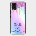 MultiColor Glitter Glass Case For Vivo V20 2021