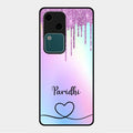 MultiColor Glitter Glass Case For Vivo V30 5G