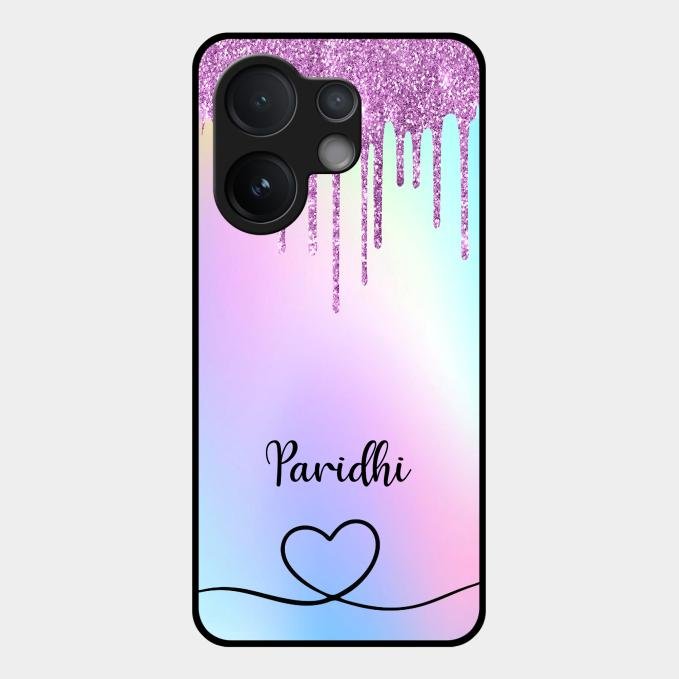MultiColor Glitter Glass Case For Vivo V60 5G