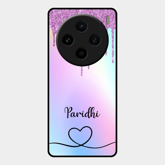 MultiColor Glitter Glass Case For Vivo X100 5G