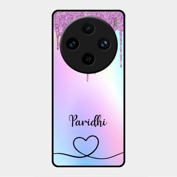 MultiColor Glitter Glass Case For Vivo X100 Pro 5G
