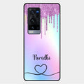 MultiColor Glitter Glass Case For Vivo X60 Pro Plus 5G