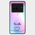 MultiColor Glitter Glass Case For Vivo X80 5G