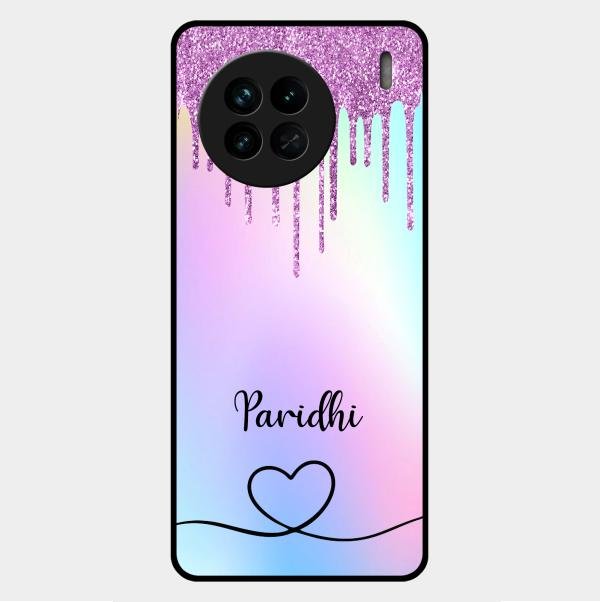 MultiColor Glitter Glass Case For Vivo X90 5G