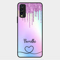 MultiColor Glitter Glass Case For Vivo Y12G