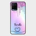 MultiColor Glitter Glass Case For Vivo Y21E