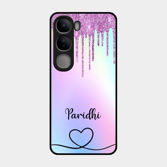 MultiColor Glitter Glass Case For Vivo Y300 5G