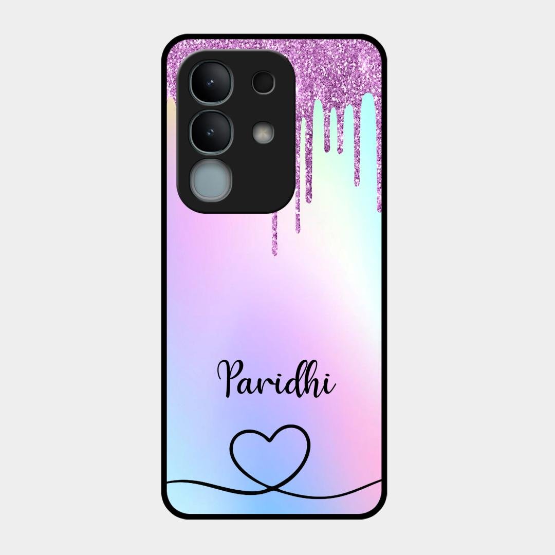 MultiColor Glitter Glass Case For Vivo Y31 Pro 5G