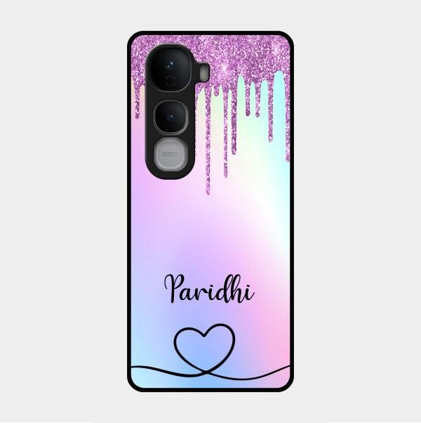 MultiColor Glitter Glass Case For Vivo Y400 Pro 5G