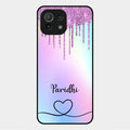 MultiColor Glitter Glass Case For Xiaomi Mi 11 Lite
