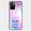 MultiColor Glitter Glass Case For Xiaomi Redmi 10 Prime 2022