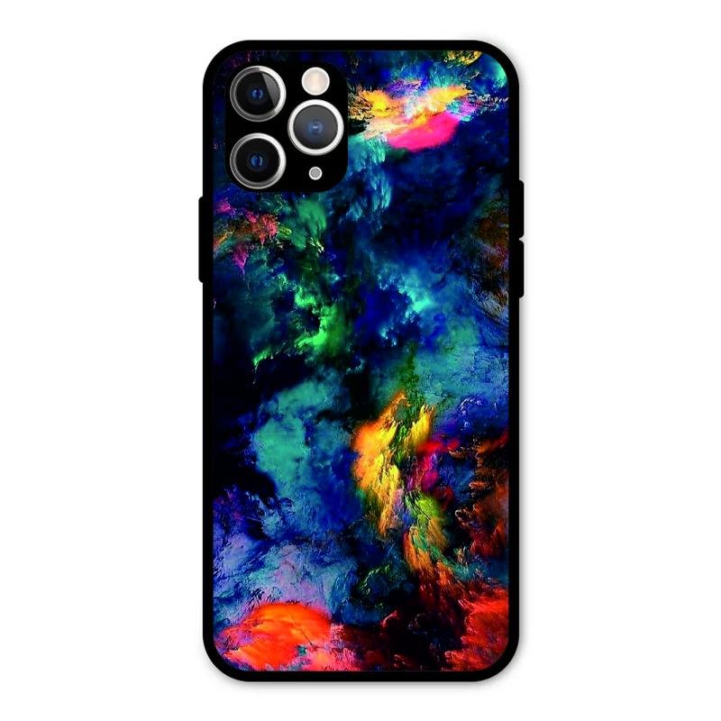 Multicolor Glossy Metal Case Cover For iPhone 11 Pro