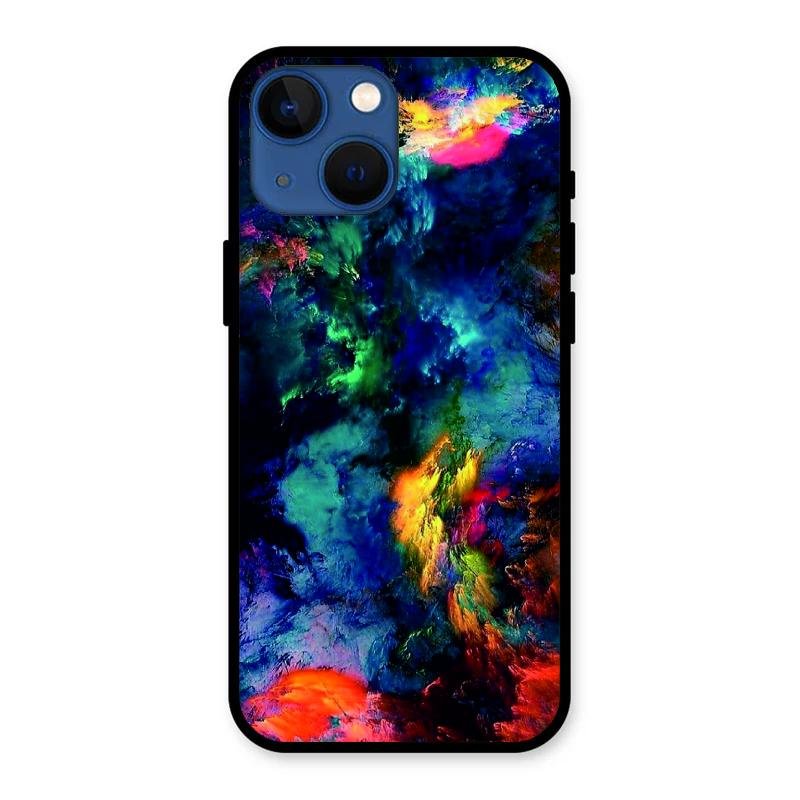 Multicolor Glossy Metal Case Cover For iPhone 13 mini