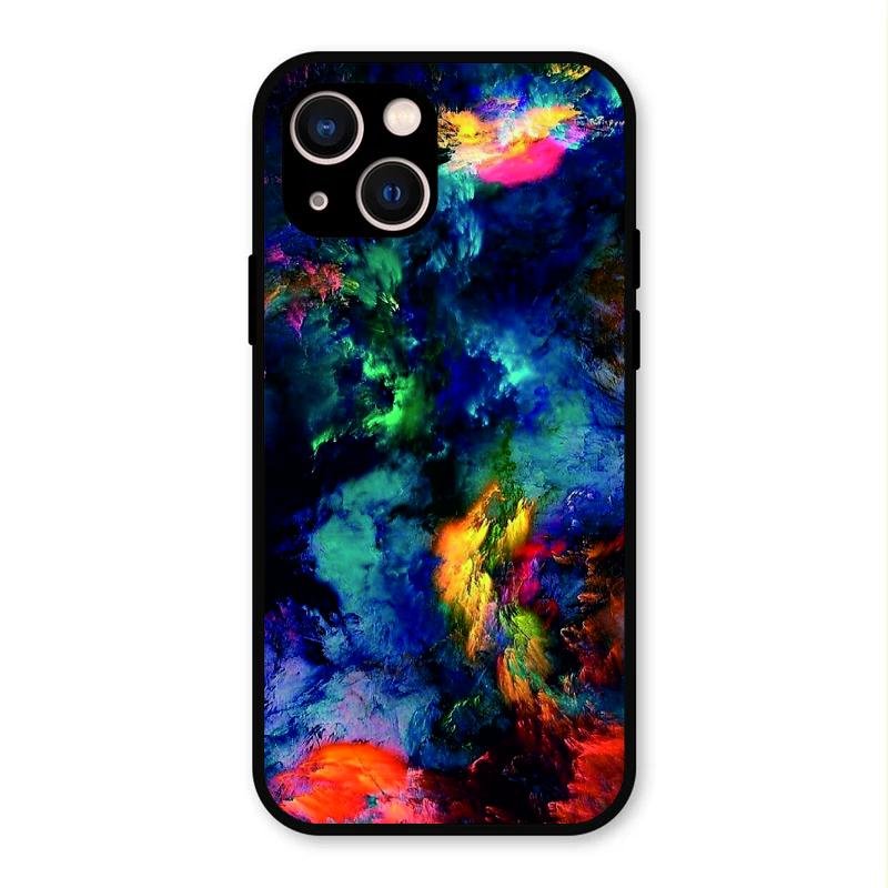 Multicolor Glossy Metal Case Cover For iPhone 13