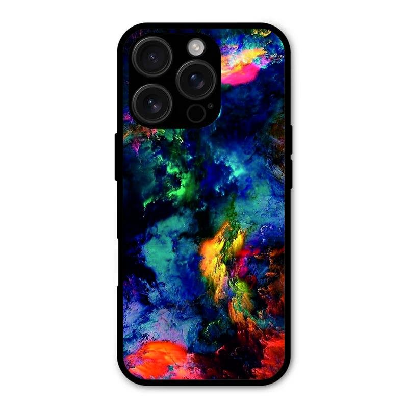 Multicolor Glossy Metal Case Cover For iPhone 16 Pro