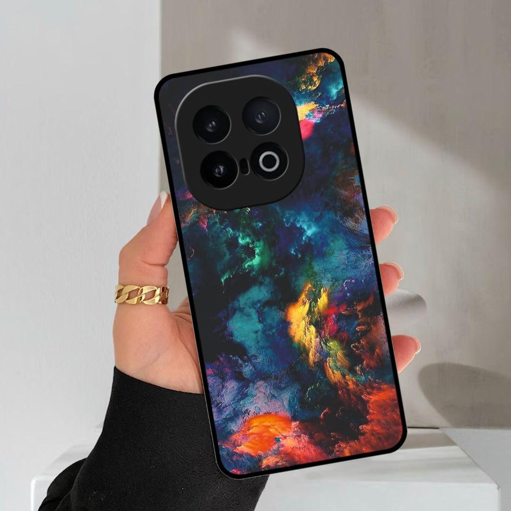 Multicolor Glossy Metal Case Cover For iQOO