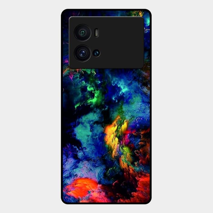 Multicolor Glossy Metal Case Cover For Iqoo 9 Pro 5G