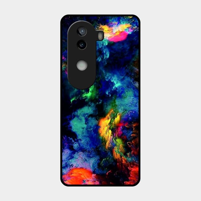 Multicolor Glossy Metal Case Cover For Iqoo Z9S 5G