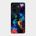 Multicolor Glossy Metal Case Cover For Iqoo Z9S Pro 5G