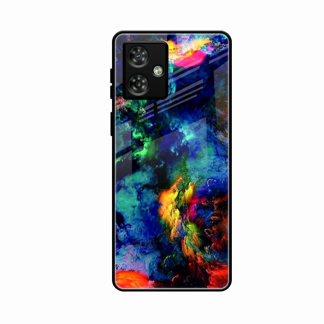 Multicolor Glossy Metal Case Cover For Motorola G54 5G