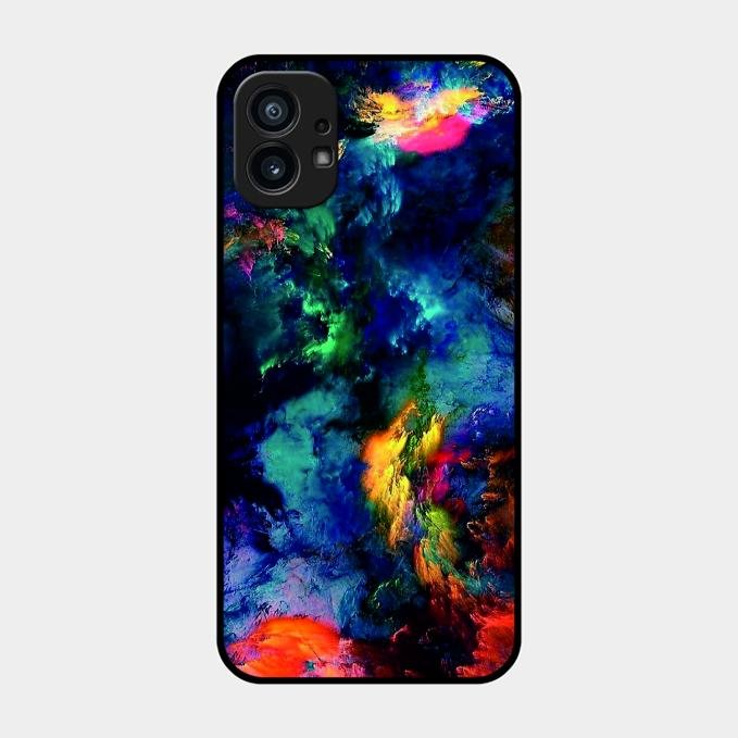 Multicolor Glossy Metal Case Cover For Nothing Phone 1