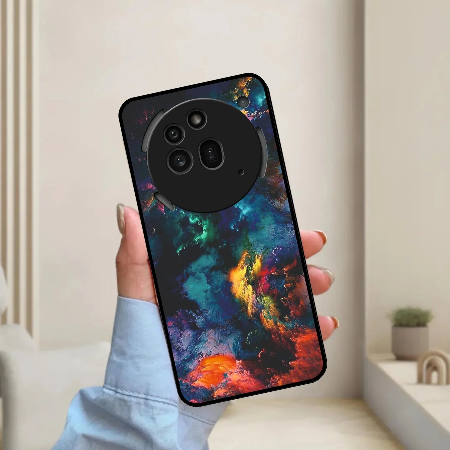 Multicolor Glossy Metal Case Cover For Nothing - ShopOnCliQ