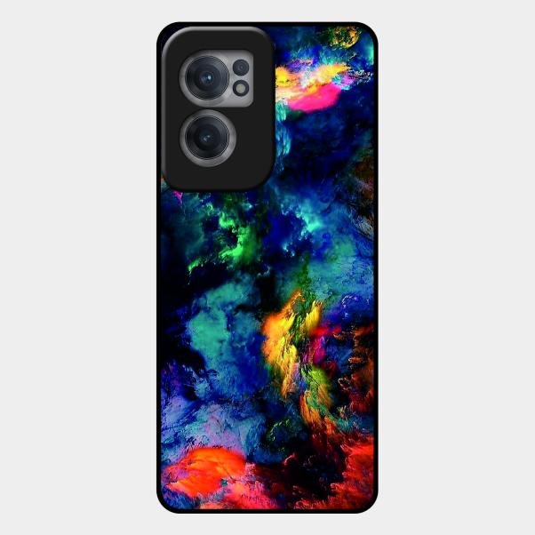 Multicolor Glossy Metal Case Cover For Oneplus Nord Ce 2 5G