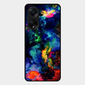 Multicolor Glossy Metal Case Cover For Oppo F23 5G