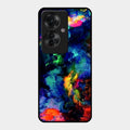 Multicolor Glossy Metal Case Cover For Oppo F25 Pro 5G
