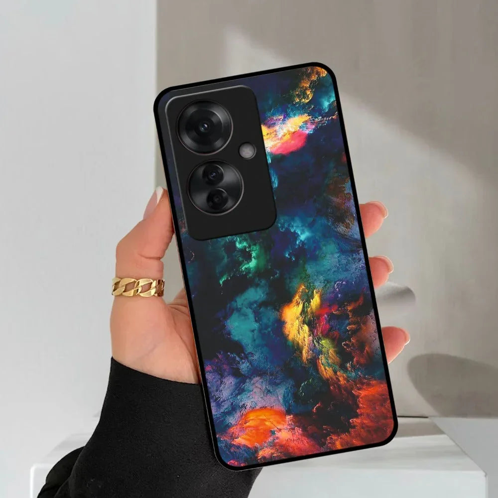 Multicolor Glossy Metal Case Cover For Oppo - ShopOnCliQ
