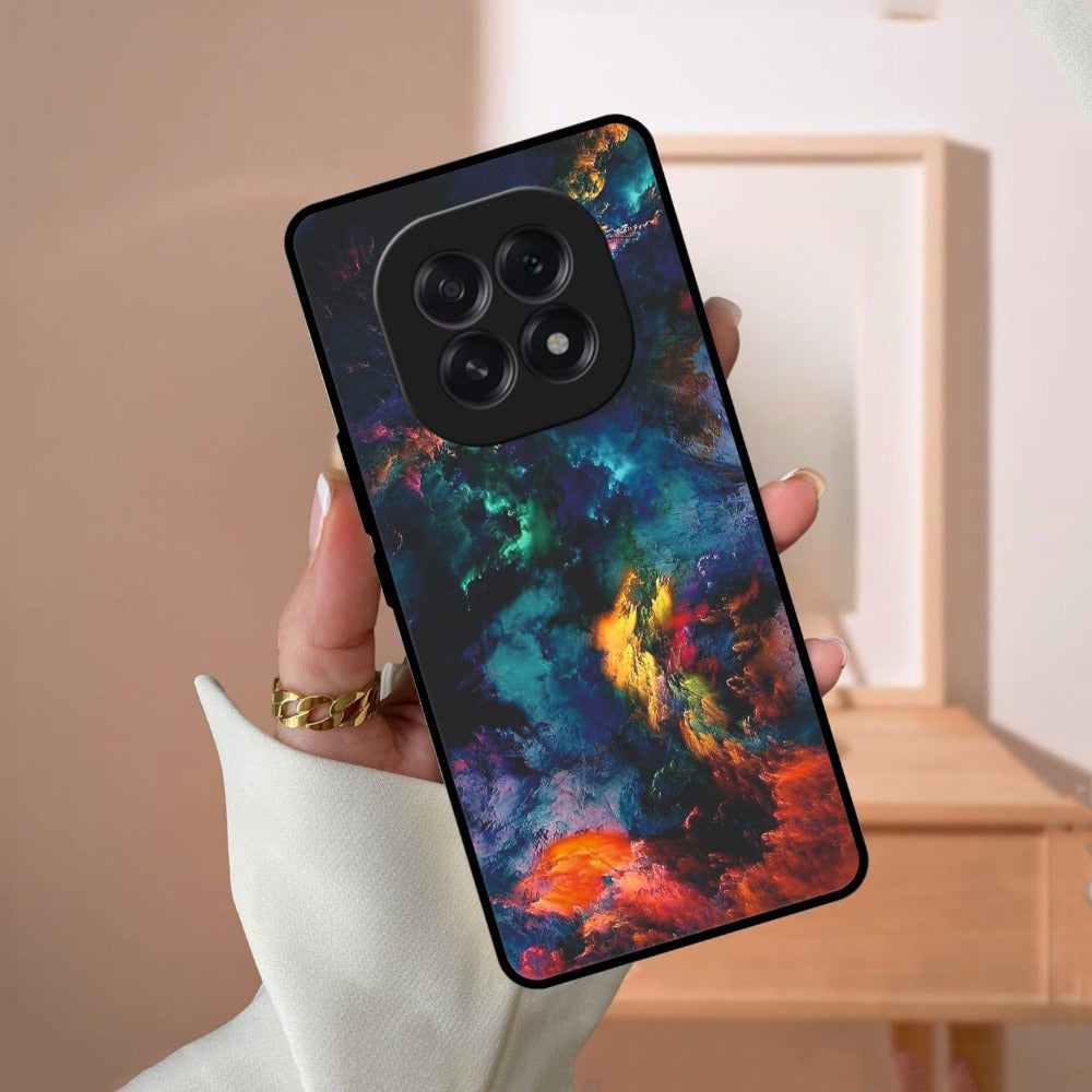 Multicolor Glossy Metal Case Cover For Oppo