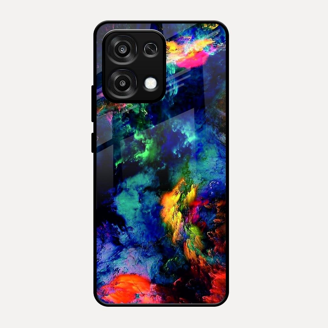 Multicolor Glossy Metal Case Cover For Oppo F31 5G