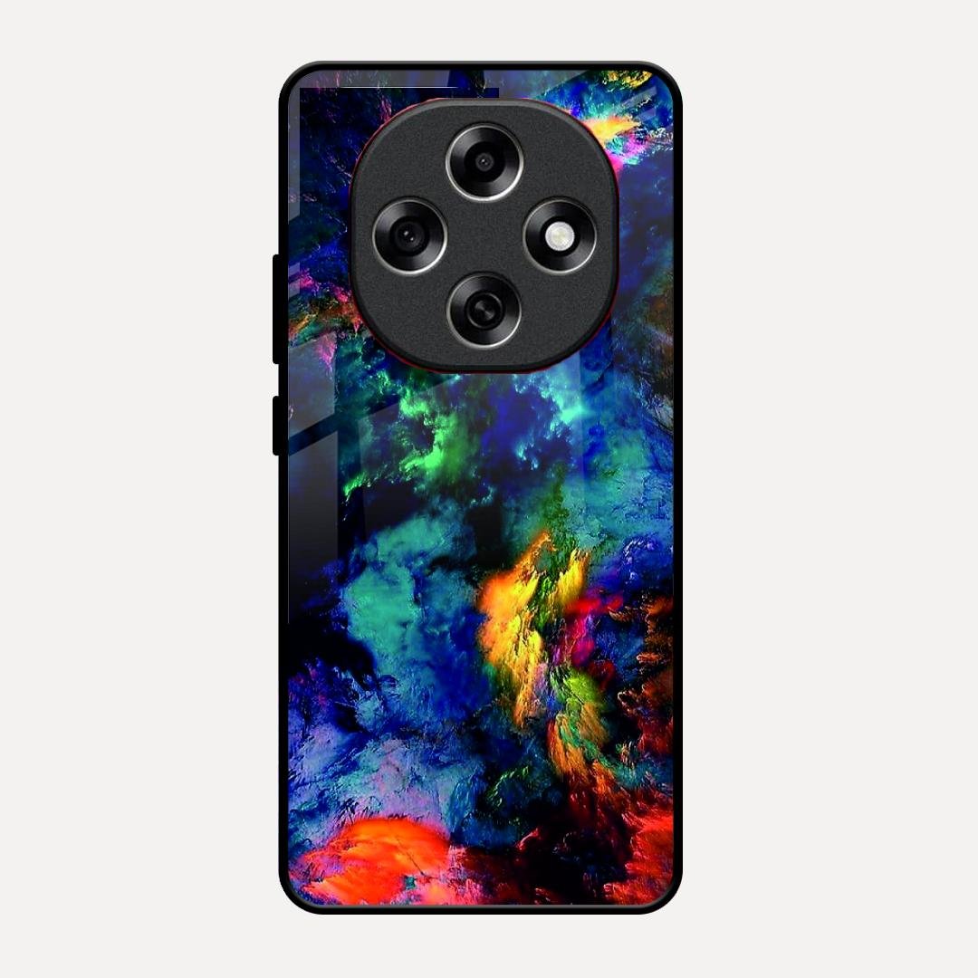Multicolor Glossy Metal Case Cover For Oppo F31 Pro 5G