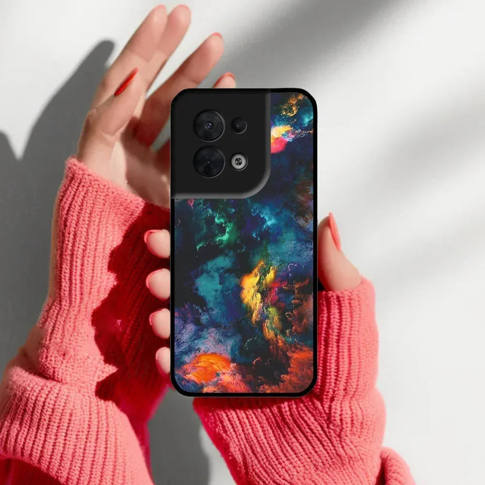 Multicolor Glossy Metal Case Cover For Oppo - ShopOnCliQ