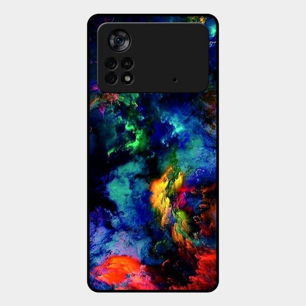 Multicolor Glossy Metal Case Cover For Poco X4 Pro 5G