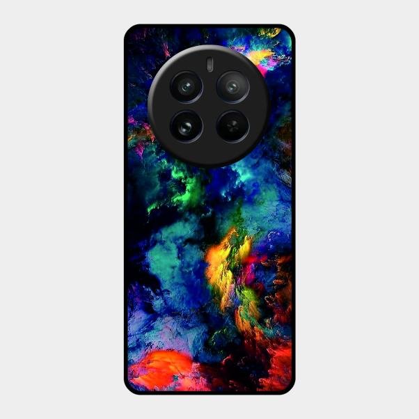 Multicolor Glossy Metal Case Cover For Realme 12 Pro Plus 5G
