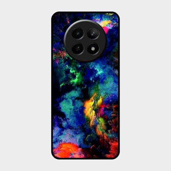 Multicolor Glossy Metal Case Cover For Realme 12X 5G