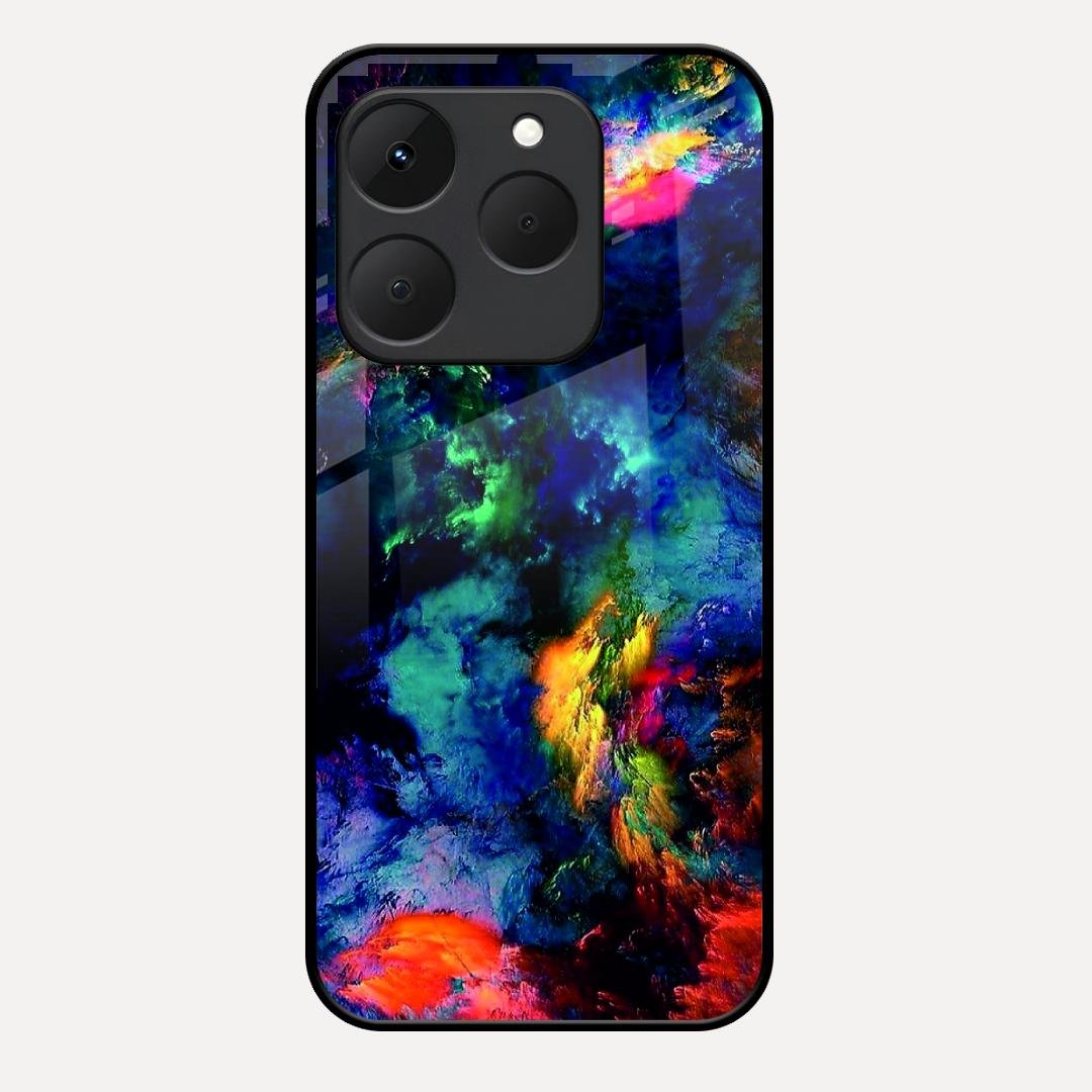 Multicolor Glossy Metal Case Cover For Realme 15T 5G