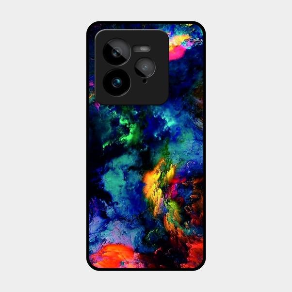Multicolor Glossy Metal Case Cover For Realme Gt 7 Pro