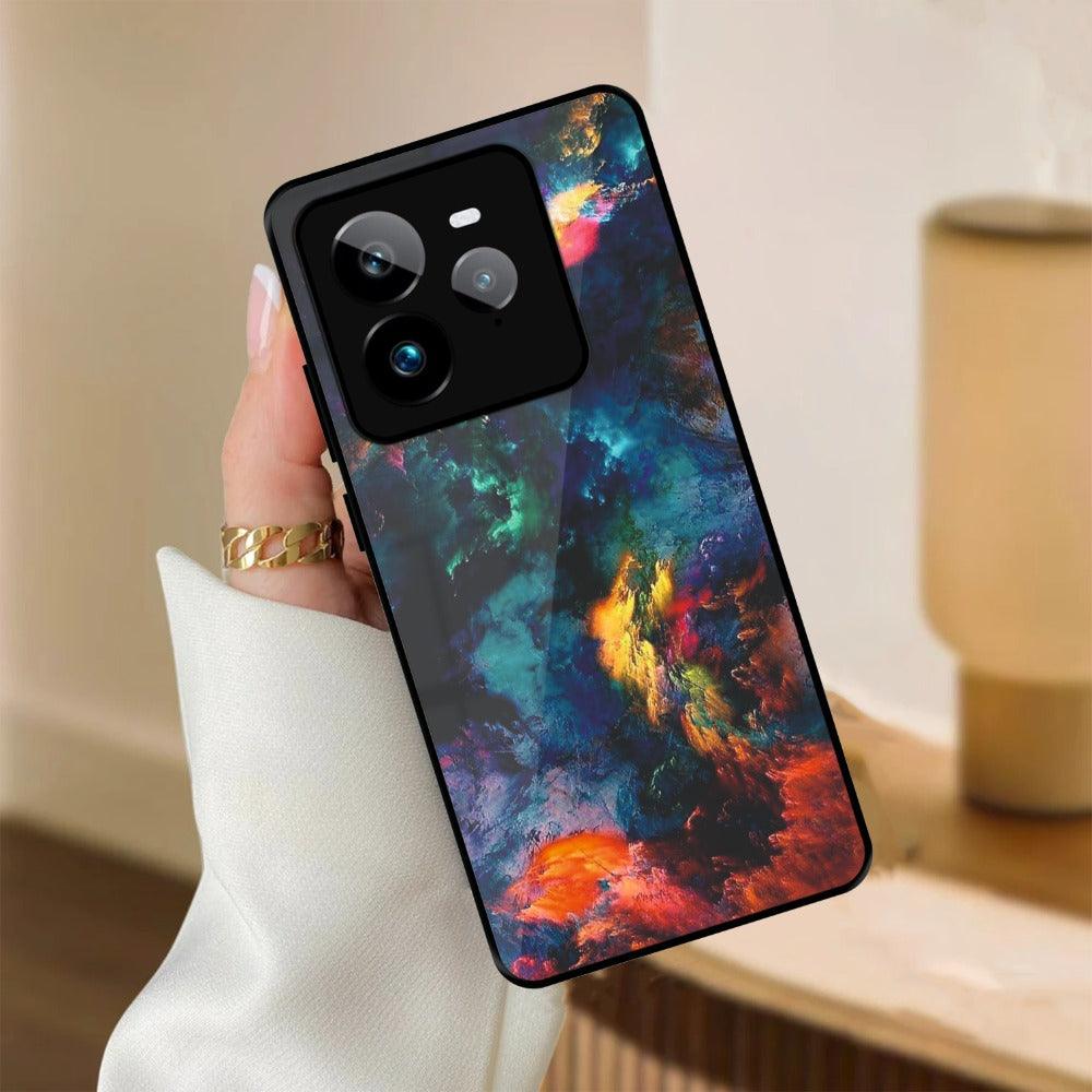 Multicolor Glossy Metal Case Cover For Realme - ShopOnCliQ