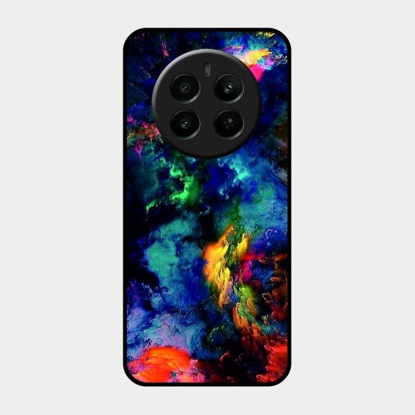 Multicolor Glossy Metal Case Cover For Realme Narzo 70 Pro 5G