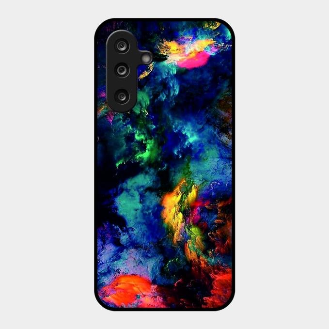 Multicolor Glossy Metal Case Cover For Samsung Galaxy F16 5G