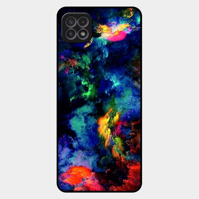 Multicolor Glossy Metal Case Cover For Samsung Galaxy F42 5G