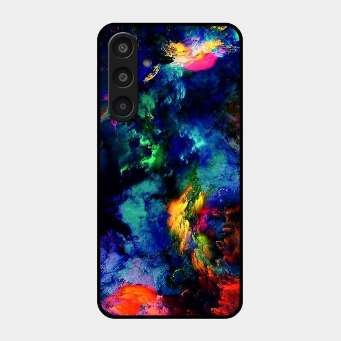Multicolor Glossy Metal Case Cover For Samsung Galaxy M35 5G