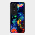 Multicolor Glossy Metal Case Cover For Vivo V40 5G