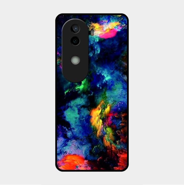 Multicolor Glossy Metal Case Cover For Vivo V40E 5G